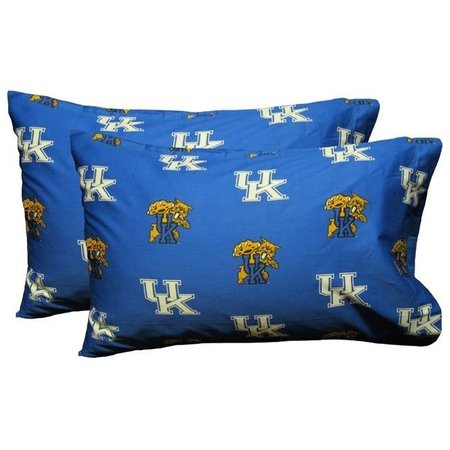 COLLEGE COVERS College Covers KENPCSTPR Kentucky Printed Pillow Case- Set of 2- Solid KENPCSTPR